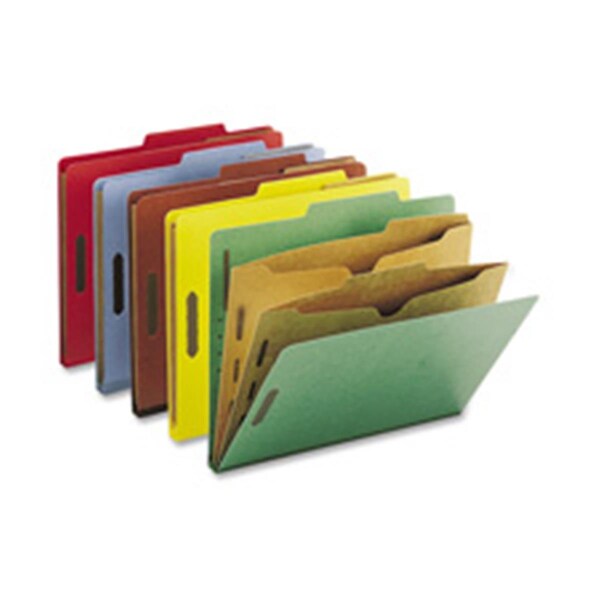 Pen2Paper Folders W-Pocket Dividers- Legal- 2 Partitions- Green PE840606 - main